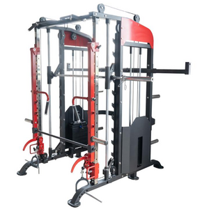 multi function cable crossover power rack smith machine Squat Rack 4 in 1 Smith Machine Jammer Arm Power Cage Squat Rack