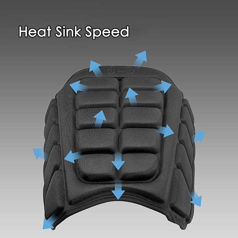 Motorcycle Seat Cushion Pressure Relief Ride Air Cushion Anti Slip Sunscreen Heat Insulation Seat Cover Air Pad 3D Accessory