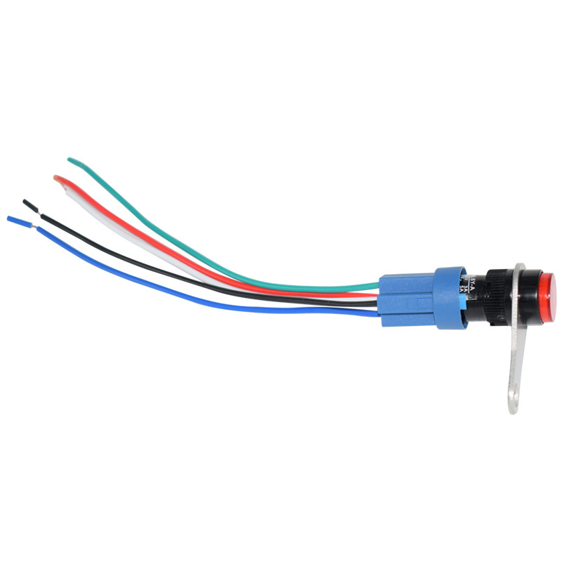 Motorcycle Switches Headlight Fog Light Switch ON OFF Button With Wire Harness LED Light