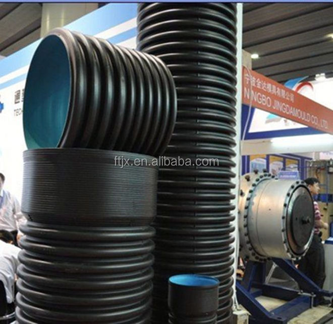 double wall HDPE corrugated pipe production line