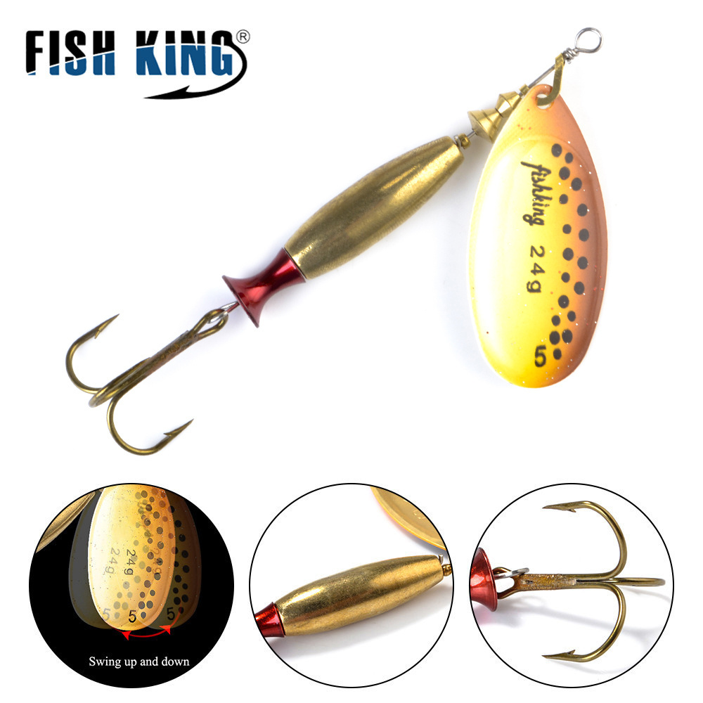 FTK FS-002 20g Fishing Spoon Lures For Trout Pike Bass Trolling Fishing Spinner Lure Bait Fishing Lures