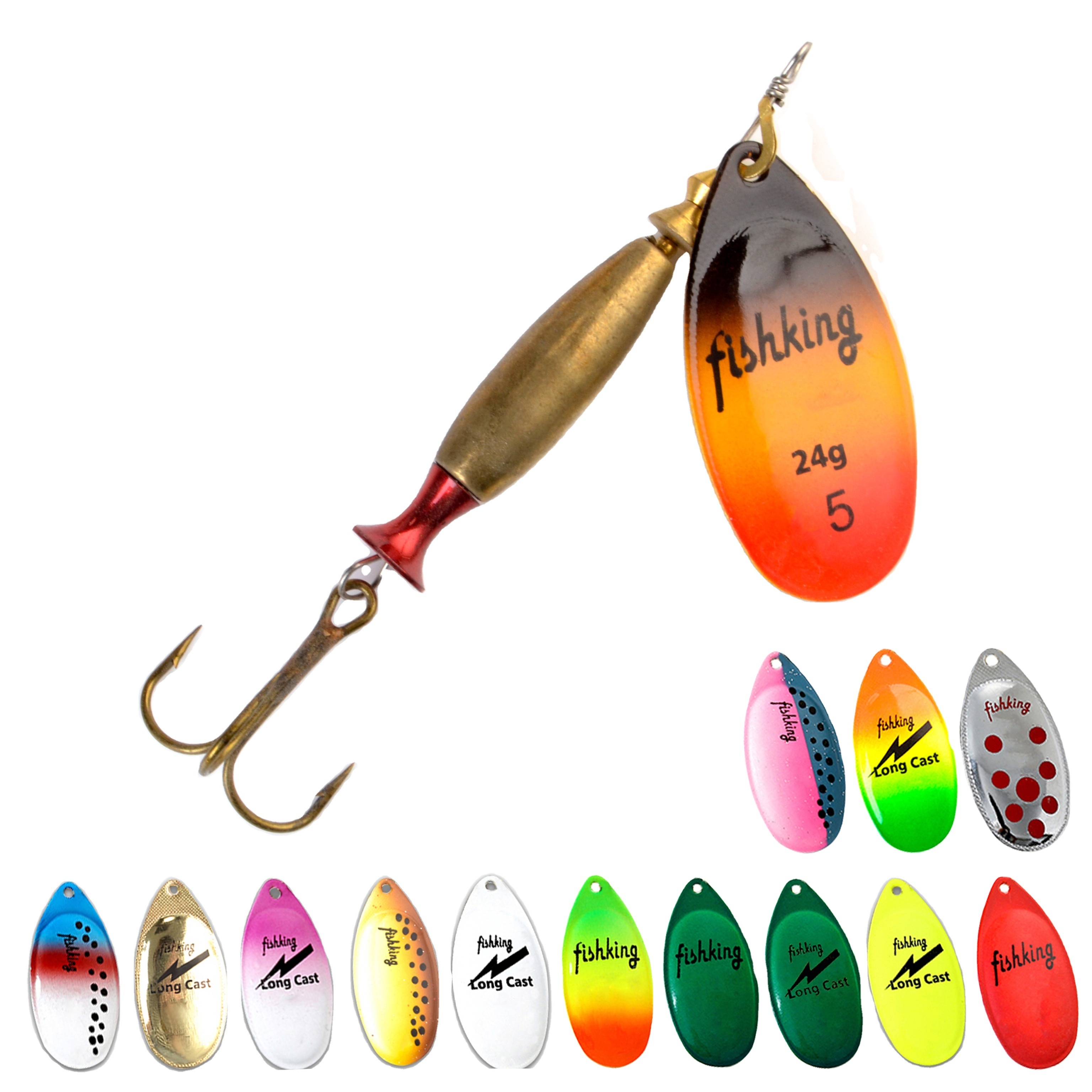 FTK FS-002 20g Fishing Spoon Lures For Trout Pike Bass Trolling Fishing Spinner Lure Bait Fishing Lures