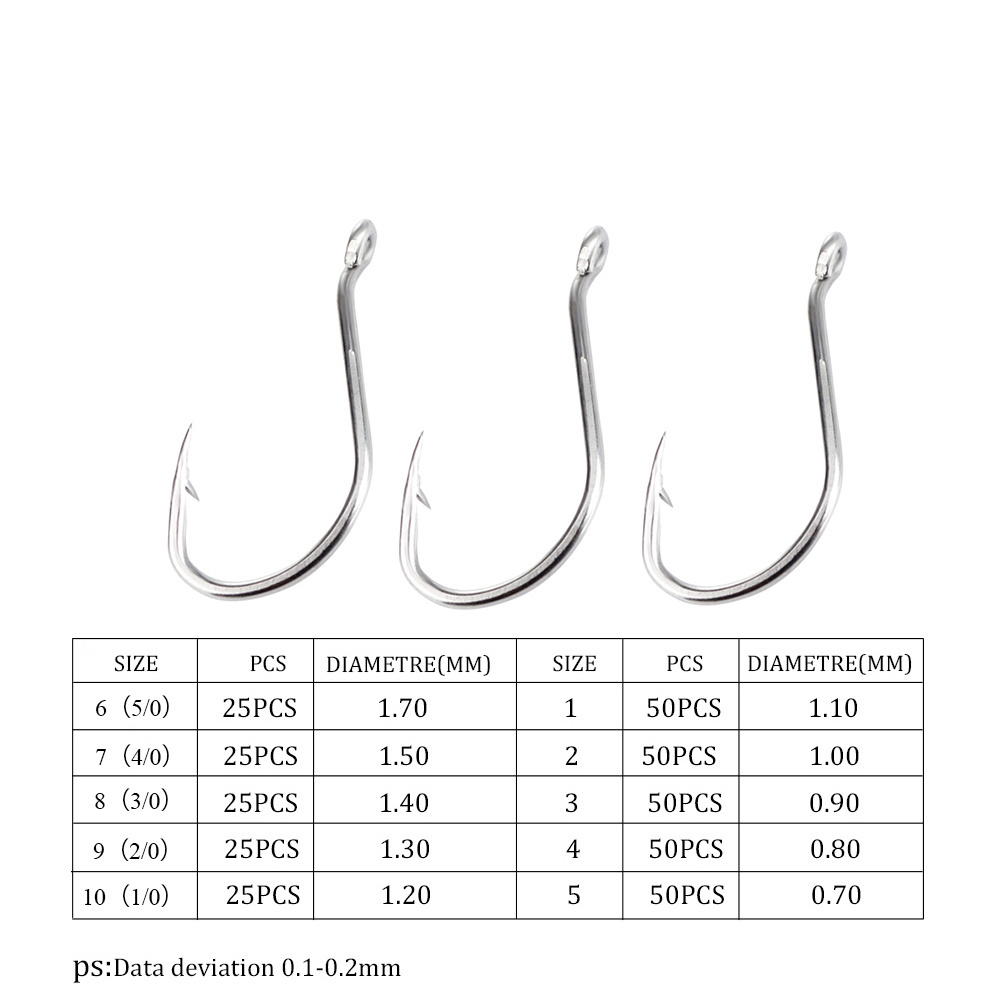 FTK 92553SS Stainless Steel Fishing Hook Fishing Sea Circle Hook Saltwater Fishing Octopus Hooks