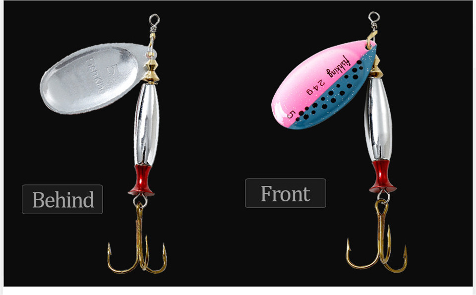 FTK FS-002 20g Fishing Spoon Lures For Trout Pike Bass Trolling Fishing Spinner Lure Bait Fishing Lures