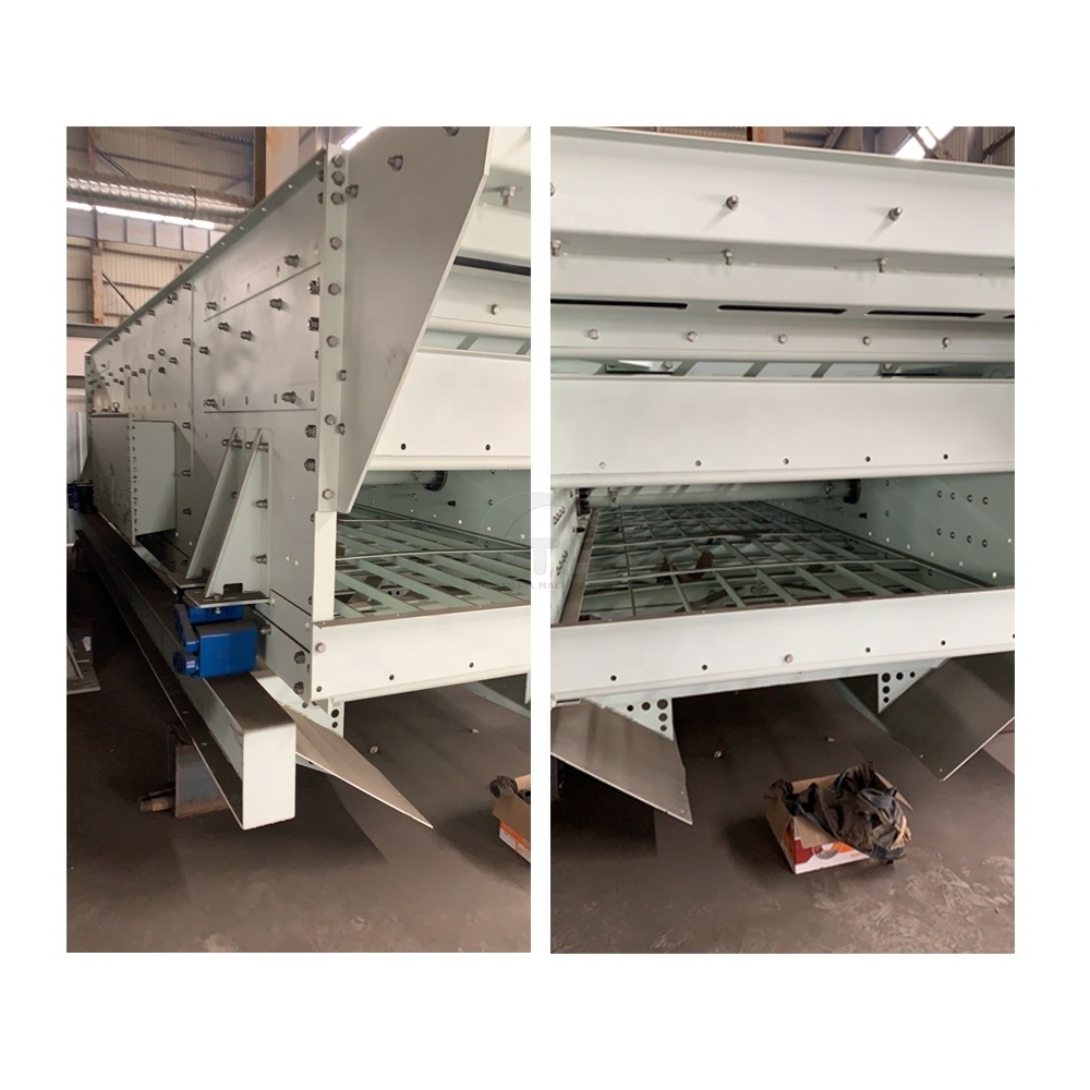 Three Axis horizontal Vibrating Screen for broken rock ore separating plant 800tp machine stock