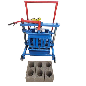 manual egg laying solid brick concrete hollow brick block making machine hollow paver block maker making machinery for sale