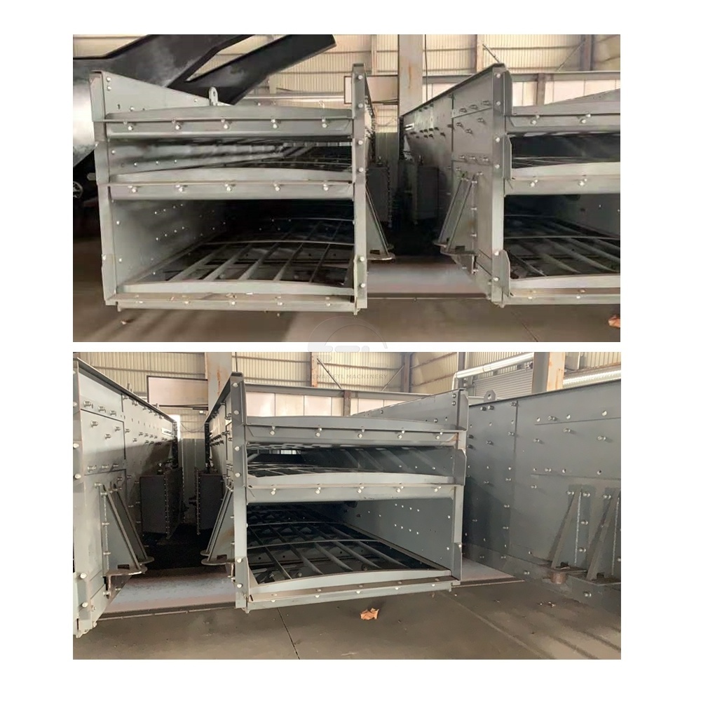 Three Axis horizontal Vibrating Screen for broken rock ore separating plant 800tp machine stock