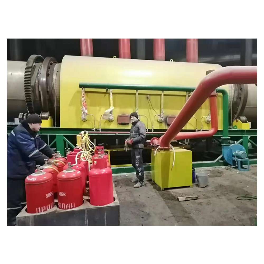 Continuous rotary horizontal wood sawdust coconut shell carbonization furnace kiln stove biochar charcoal making machine