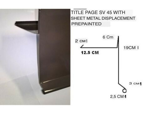 FT Metalli - Galvanized Sheet Metal Gutter Flashing Front - Galvanized Sheet Metal Gutter Flashing Front Tdm Sv 40 Cm 1