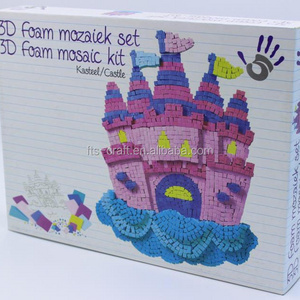 3D Foam Mosaic Castle Kit for Kids Craft and Toys