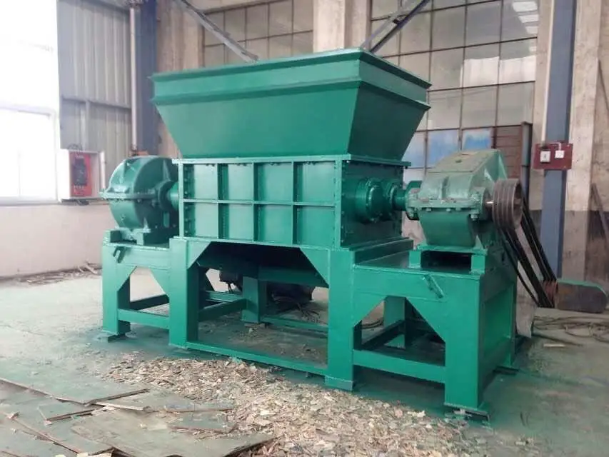 Heavy duty industrial waste tire shredder / tyre shredding machines for waste tire crusher