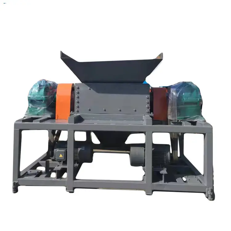 Heavy duty industrial waste tire shredder / tyre shredding machines for waste tire crusher