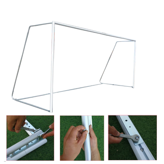 Portable 12'x6' Freestanding Folding Aluminum Soccer Goal for Sale for Football Enthusiasts