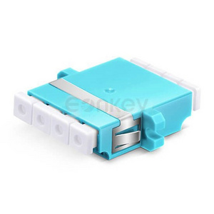 Manufacturer fiber optic adapter Lc/upc optical Lc/apc quad SC type fiber optic Lc 4 cores adapter with flange