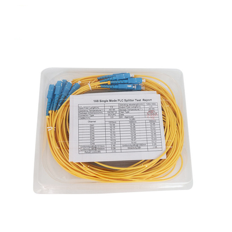 Fiber network equipment FTTH ABS Box 1*3 fiber optic coupler 1 x 2 1 x 4 PLC splitter steel tube fiber circulator