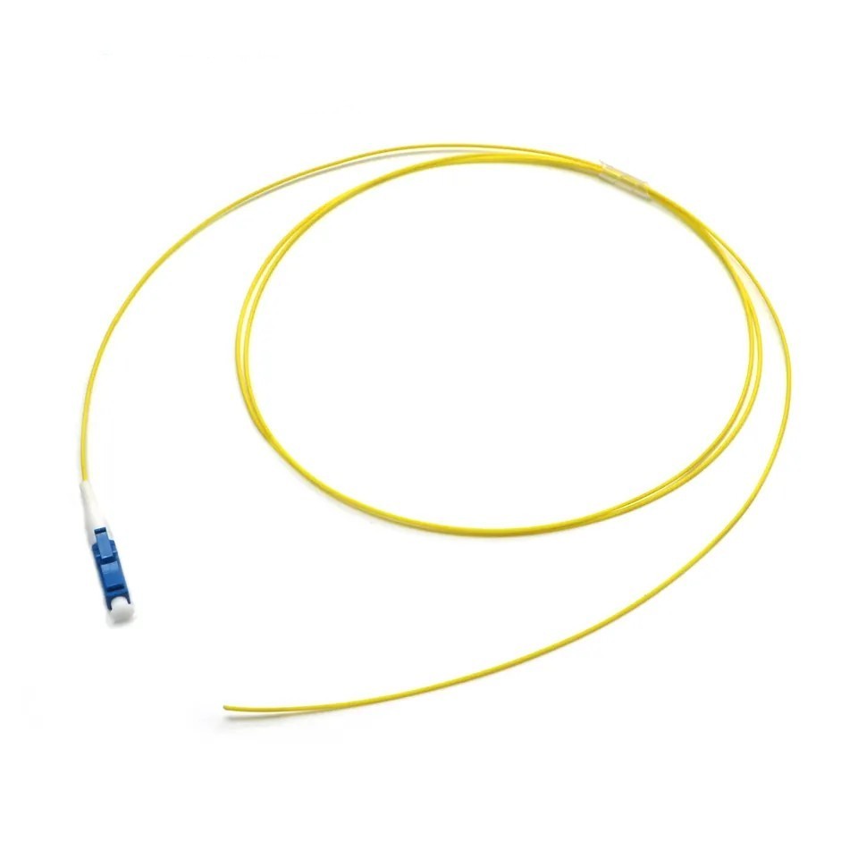 Simplex 9/125 Single Mode Fiber Optic Pigtail LC/UPC Connector, 0.9 mm PVC/ LSZH Outer Jacket fiber optic pigtails