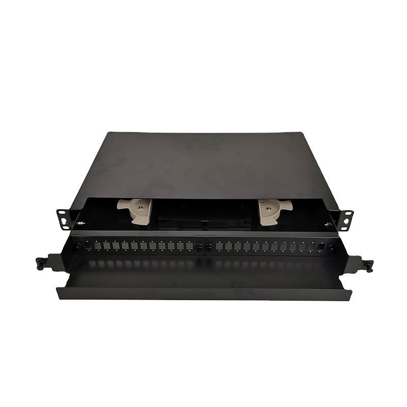 Manufacturers FTTH ODF 12 24 48 Ports SC LC SX Duplex 48 Rack Mounted Optical Fiber Patch Panel