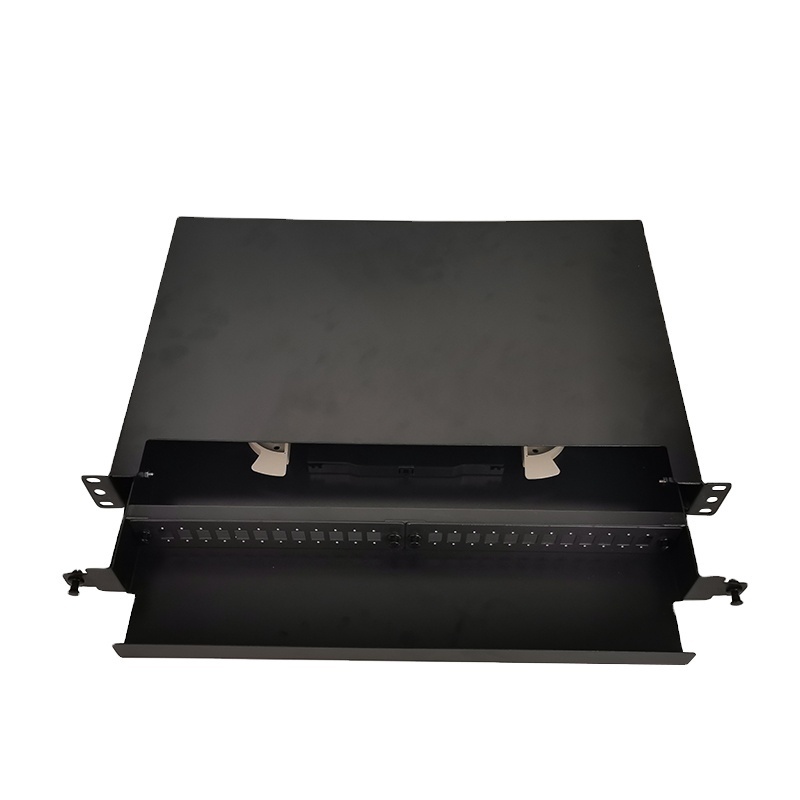 Manufacturers FTTH ODF 12 24 48 Ports SC LC SX Duplex 48 Rack Mounted Optical Fiber Patch Panel