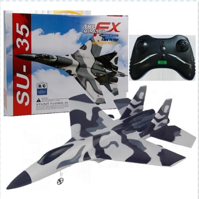 FX820 SU-35 Airplane Model  Night LED Lighting Fly Plane Toys Outdoor Child Toy Foam Glider Remote Control Helicopter Rc Glider