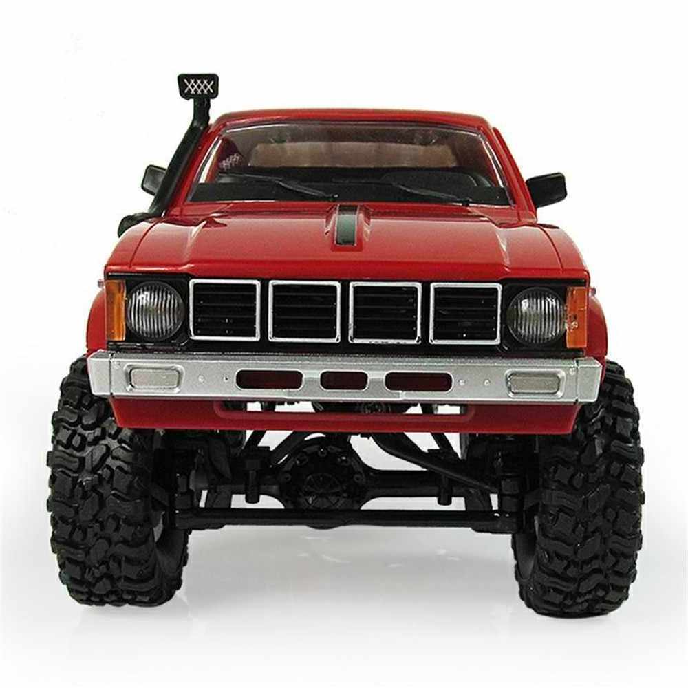 WPL Hot Sale C24 2.4G 1/16 Crawler Climbing Truck Off Road RC Car Toys full scale RC military truck RC car toys with light