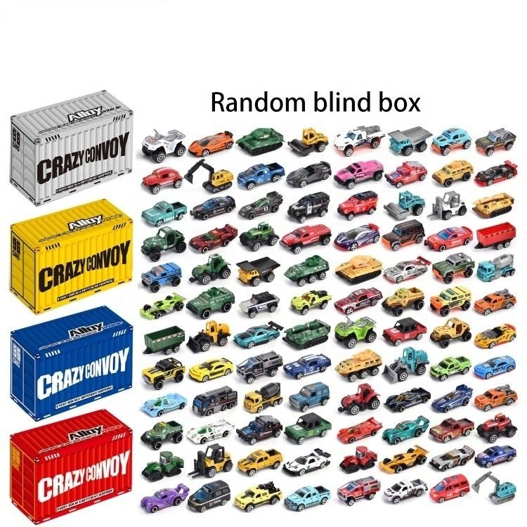 Hot selling wholesale 1/64 die-cast alloy car children's blind box toy set