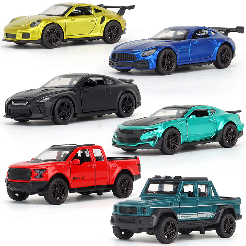 2023 hot-sale 1:36 Diecast Toy Vehicles Back Model Car Pull back toy car Wholesale plastic alloy DIY pull back car