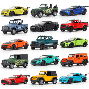 2023 hot-sale 1:36 Diecast Toy Vehicles Back Model Car Pull back toy car Wholesale plastic alloy DIY pull back car