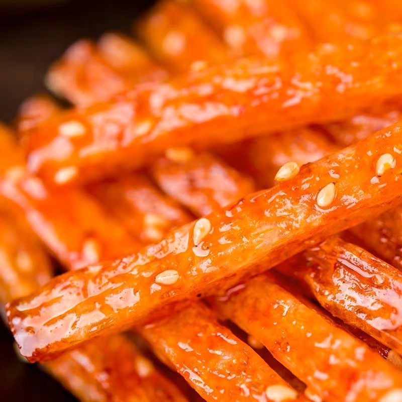 Fantianwa Nostalgic Childhood Snacks---Sweet and Spicy Flavor --16g/Bag--Spicy Strips--Latiao