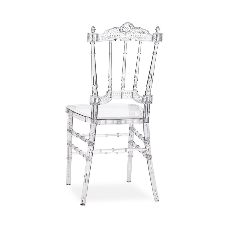 American Plastic Dining Chair Transparent Acrylic Crystal Minimalist Outdoor Transparent Bamboo Chair Cooling Home Furniture