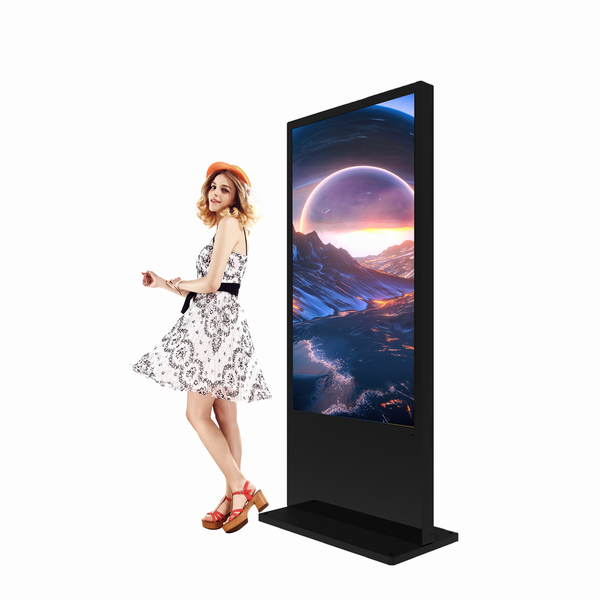 Double Sided Android Digital Signage 55 Advertising Tv Covers 43 Inch Lcd Free Standing Privacy Screens Outdoor Kiosk