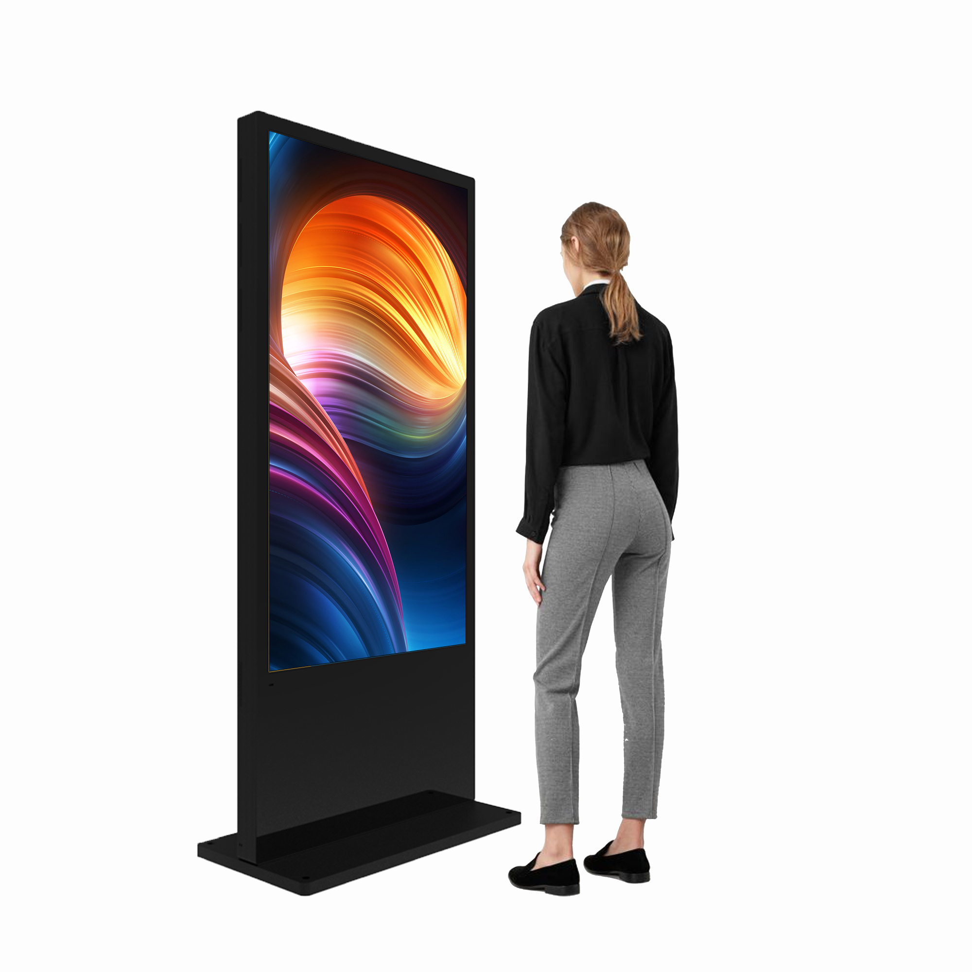 Double Sided Android Digital Signage 55 Advertising Tv Covers 43 Inch Lcd Free Standing Privacy Screens Outdoor Kiosk