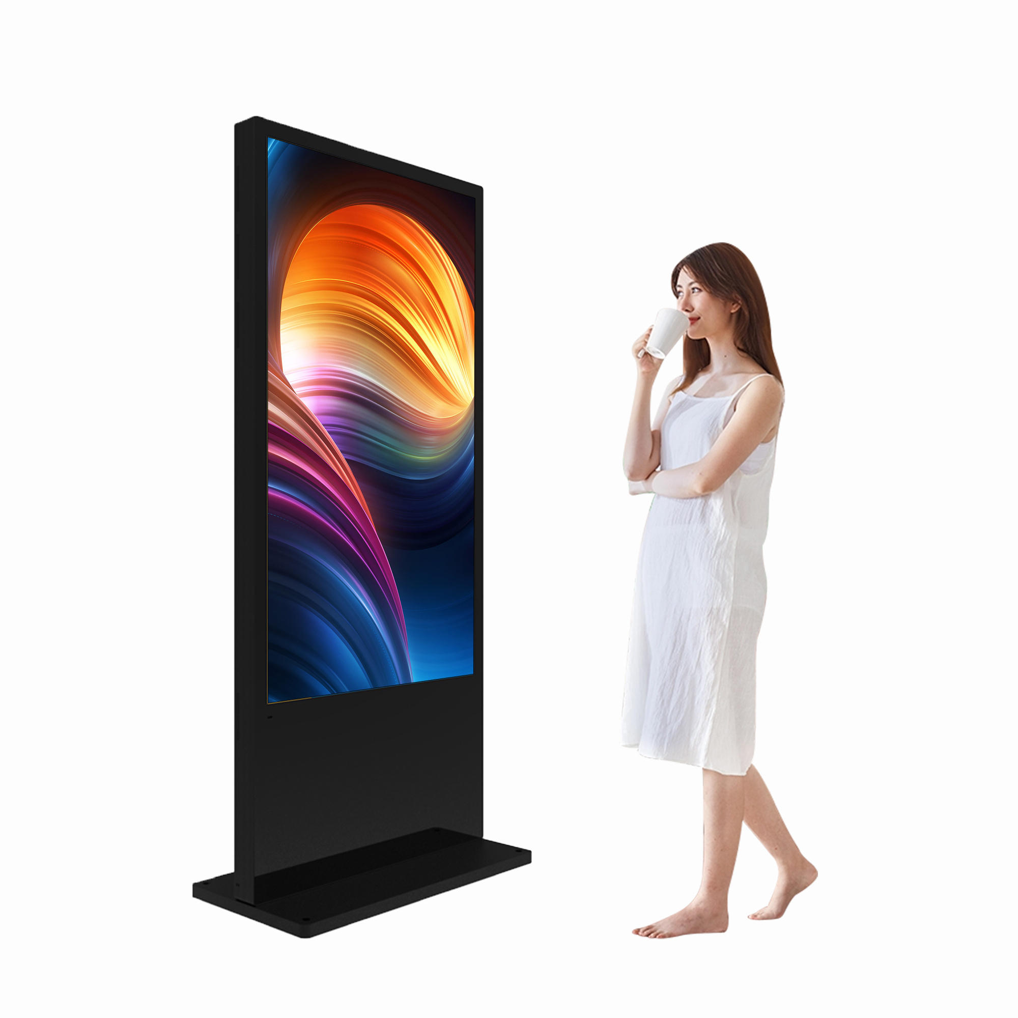 Double Sided Android Digital Signage 55 Advertising Tv Covers 43 Inch Lcd Free Standing Privacy Screens Outdoor Kiosk