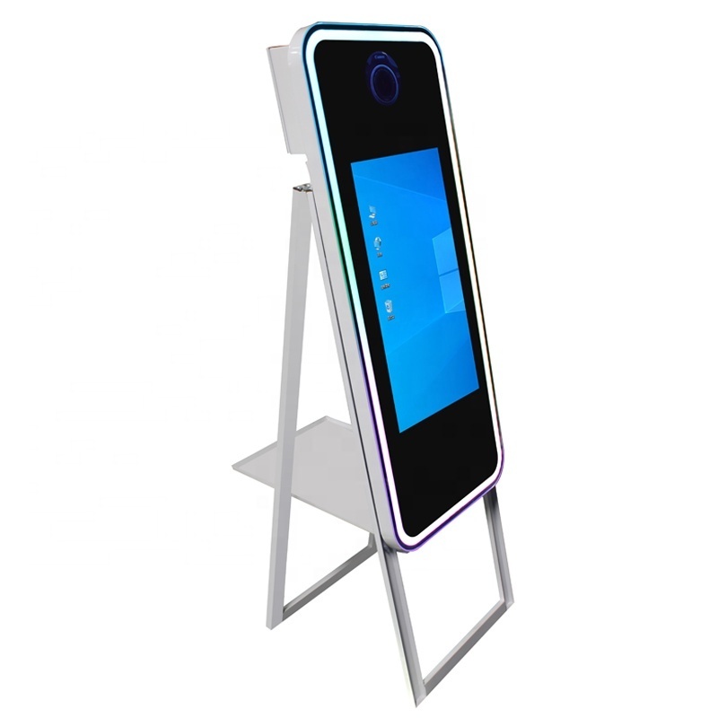 2023 mirror me photo booth picture mirror booth photobooth magic mirror photo booth with camera and printer kiosk