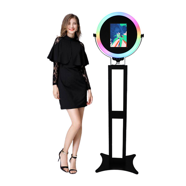 10.9-12.9inch holder ipad photo booth stand photo booth kiosk for ipad white booth ipad pro photobooth