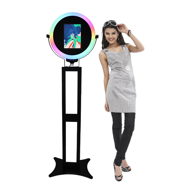 10.9-12.9inch holder ipad photo booth stand photo booth kiosk for ipad white booth ipad pro photobooth