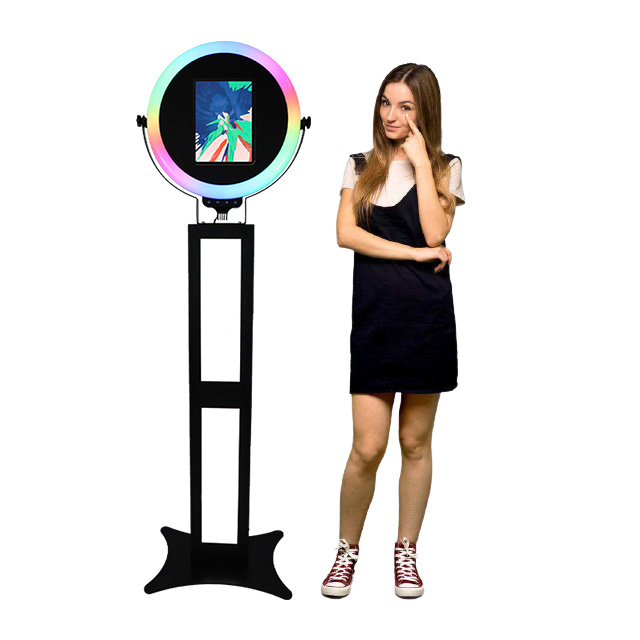 10.9-12.9inch holder ipad photo booth stand photo booth kiosk for ipad white booth ipad pro photobooth