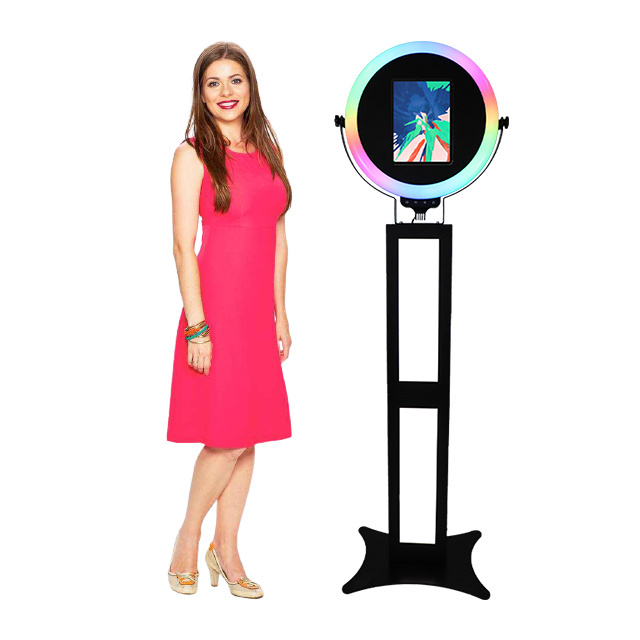 10.9-12.9inch holder ipad photo booth stand photo booth kiosk for ipad white booth ipad pro photobooth