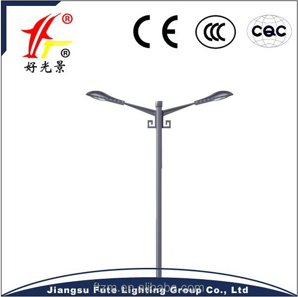 metal poles for the street lighting