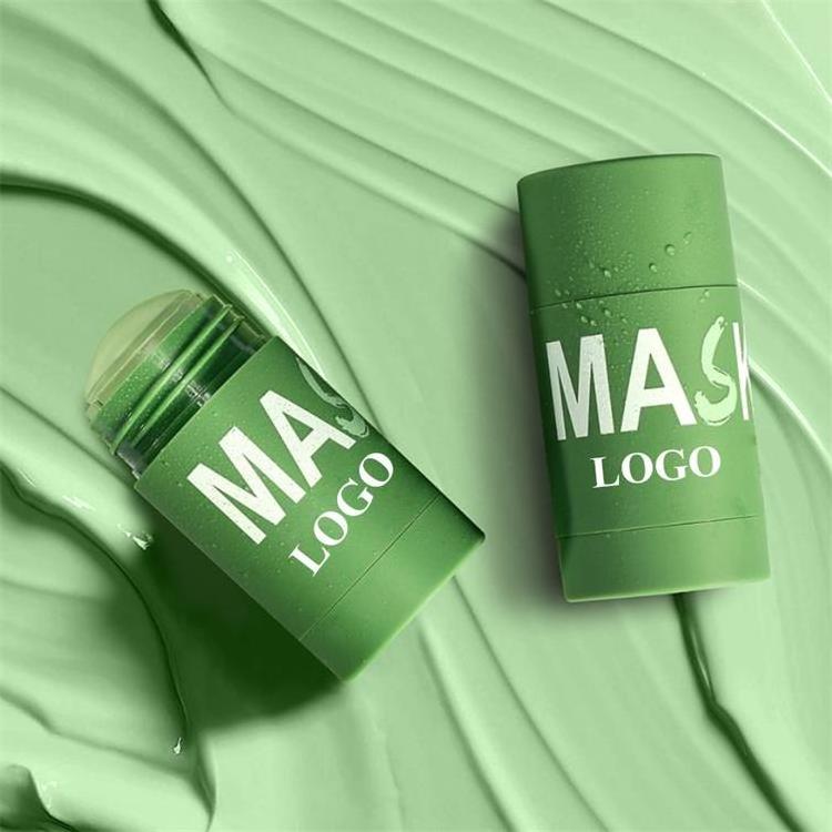 Face Mask Stick Anti Blemish Stick Cleansing Green clay Face Mud Facial Anti Ance Blackhead Green Musk Green Tea Mask Stick