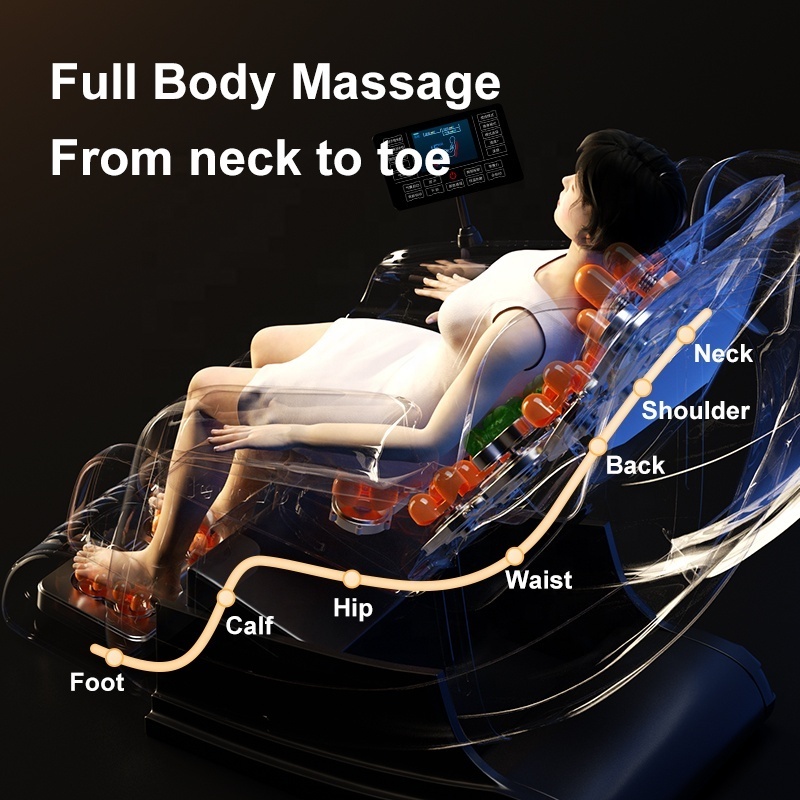 Latest Design Fuan Fangao Sillon De Masajes 4D Zero Gravity SL Shiatsu Massager Body Chair Dropshipping Full Body Massage Chair