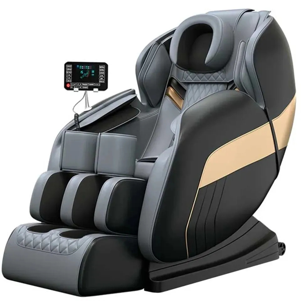 2024 New Design Full Body Zero Gravity 8d Fixed Roller Cheap Price Electric Music Massage Chair With Foot Head Massage