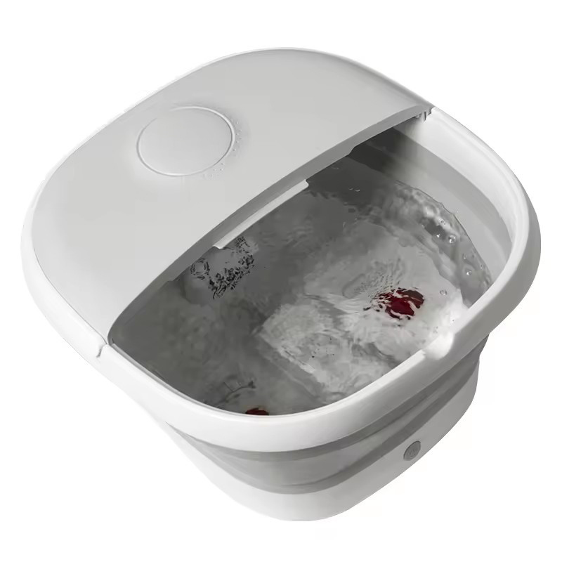 Meiyang Foot Spa Bath Massager Automatic Foldable Plastic Basin Foot Bath Bucket Home Collapsible Pedicure Foot Tub