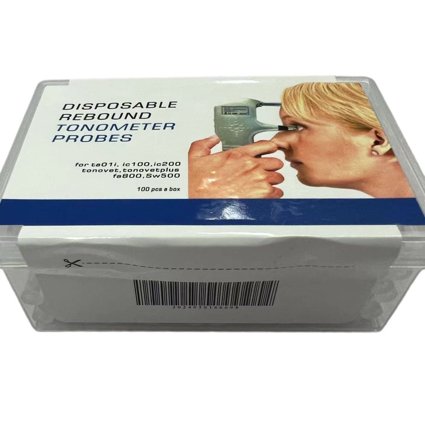 Disposable rebound tonometer  for iCare ta01i tonovet fa800 sw500 Tonometer  100pcs/Box