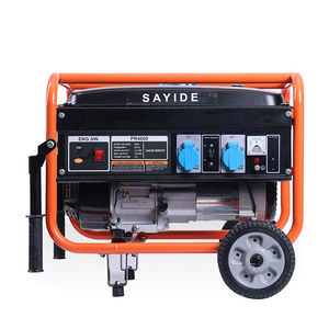 Taiyu power gas generator open type silent air-cooled single-phase manual  electric key start outdoor home gasoline generators