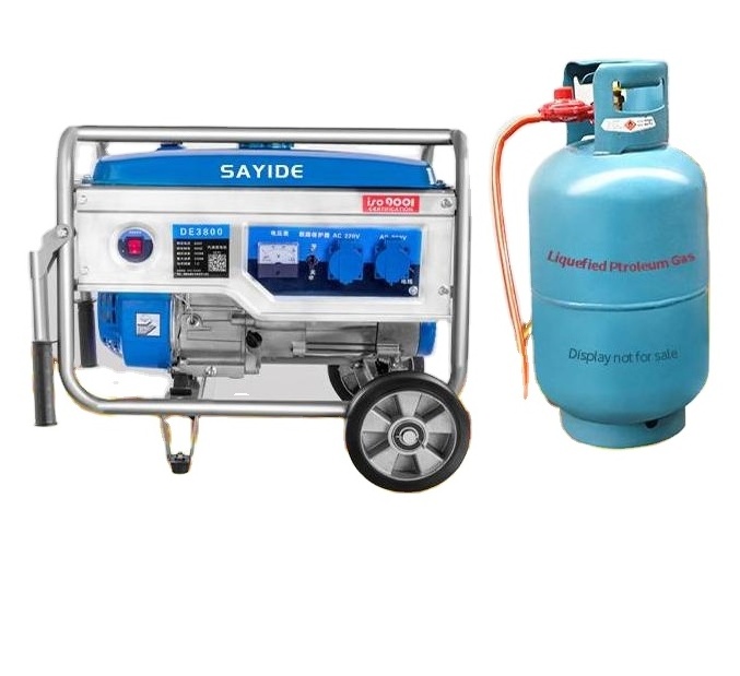 10KW Gas lpg Gasoline Portable Electric Generator Engine Petrol Gas Generator