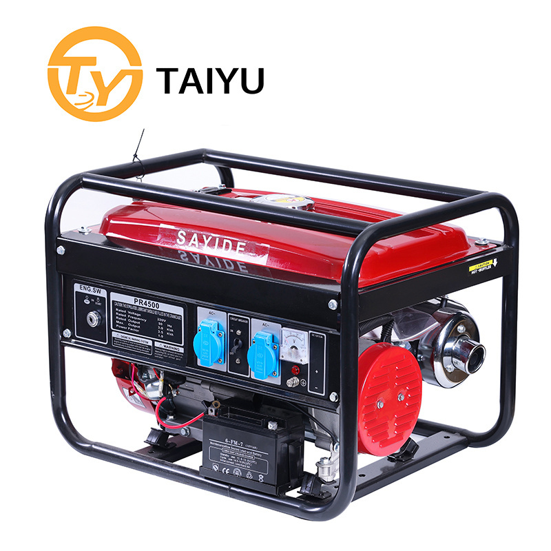 Taiyu Chinese Manufacture Electric Power Portable 1kw 4kw 5kw 6kw Gasoline Generators 5kva 10kw