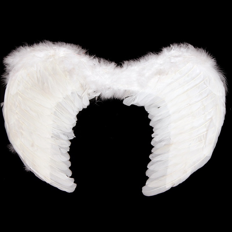 Wholesale Fashion High Quality Popular Angel Wings Black Adult Angel Fairy Wings Feather For Babies Costume