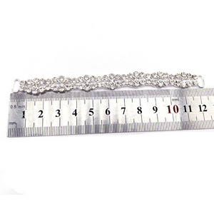 Shiny Crystal rhinestone connector metal bikini buckle for swimwear /bikini