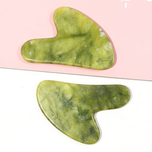 Wholesale Best Price Green Jade Gua Sha Board Pure Natural Jade Guasha Product Anti-aging Gua Sha Massage Tool