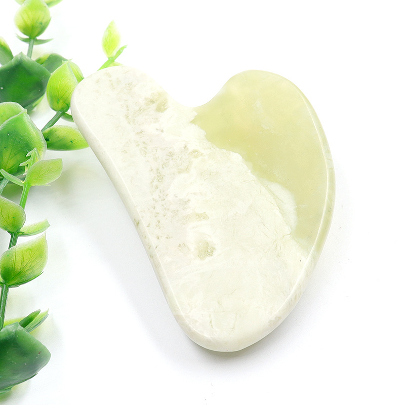 Natural Xiuyu Green Jade Black Obsidian Gua Sha Wholesale Facial Massage Gua Sha Tool Jade Massager Facial Scraping Board